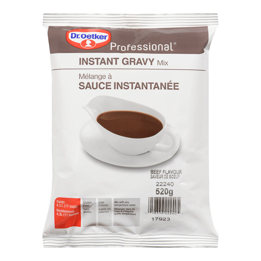 Gravy Beef Instant - 6 x 520 g - Oetker - Restaurant and Foodservice Ingredients - Canadian Distribution