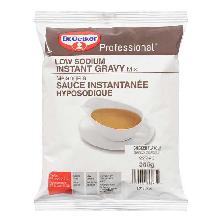 Mix Gravy Chicken Low-Sodium - 6 x 560 g - Oetker - Restaurant and Foodservice Ingredients - Canadian Distribution