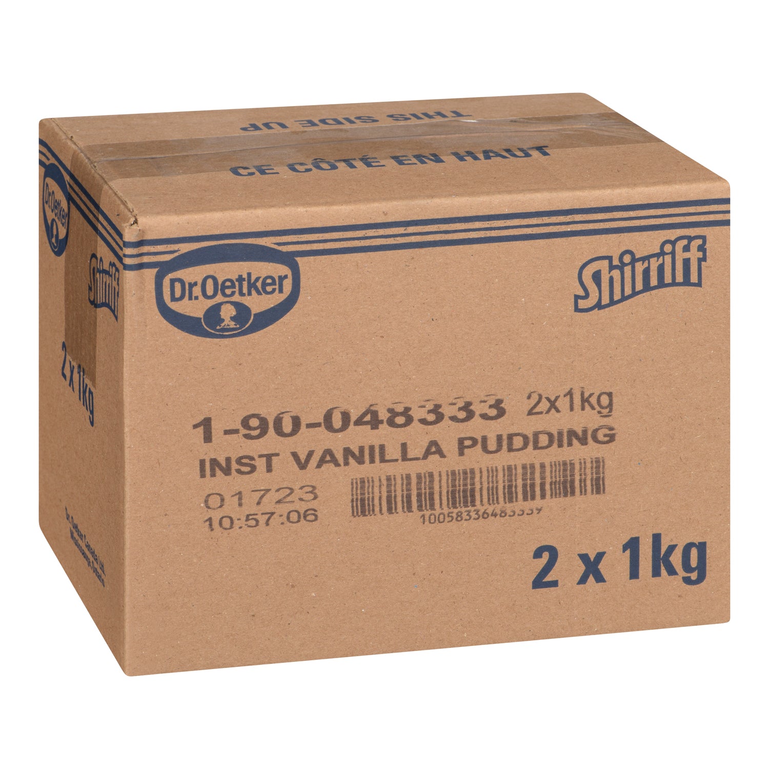 Pudding Vanilla Powder Instant - 2 x 1 kg - Shirriff - Baking