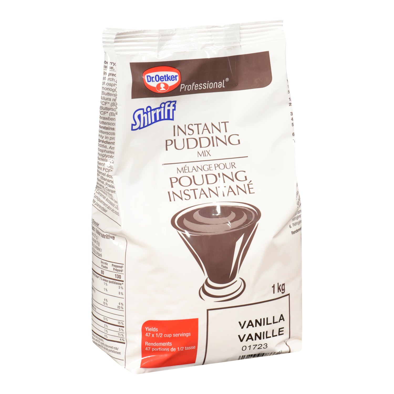 Pudding Vanilla Powder Instant - 2 x 1 kg - Shirriff - Baking