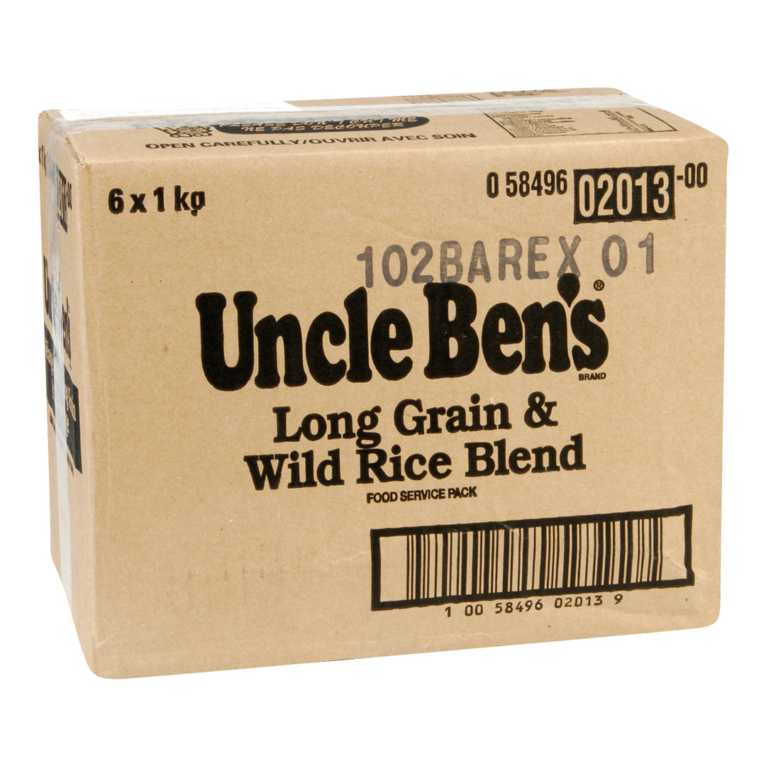 Rice Long Grain & Wild Blend - 6 x 1 kg - Uncle Bens - Restaurant and Foodservice Ingredients - Canadian Distribution