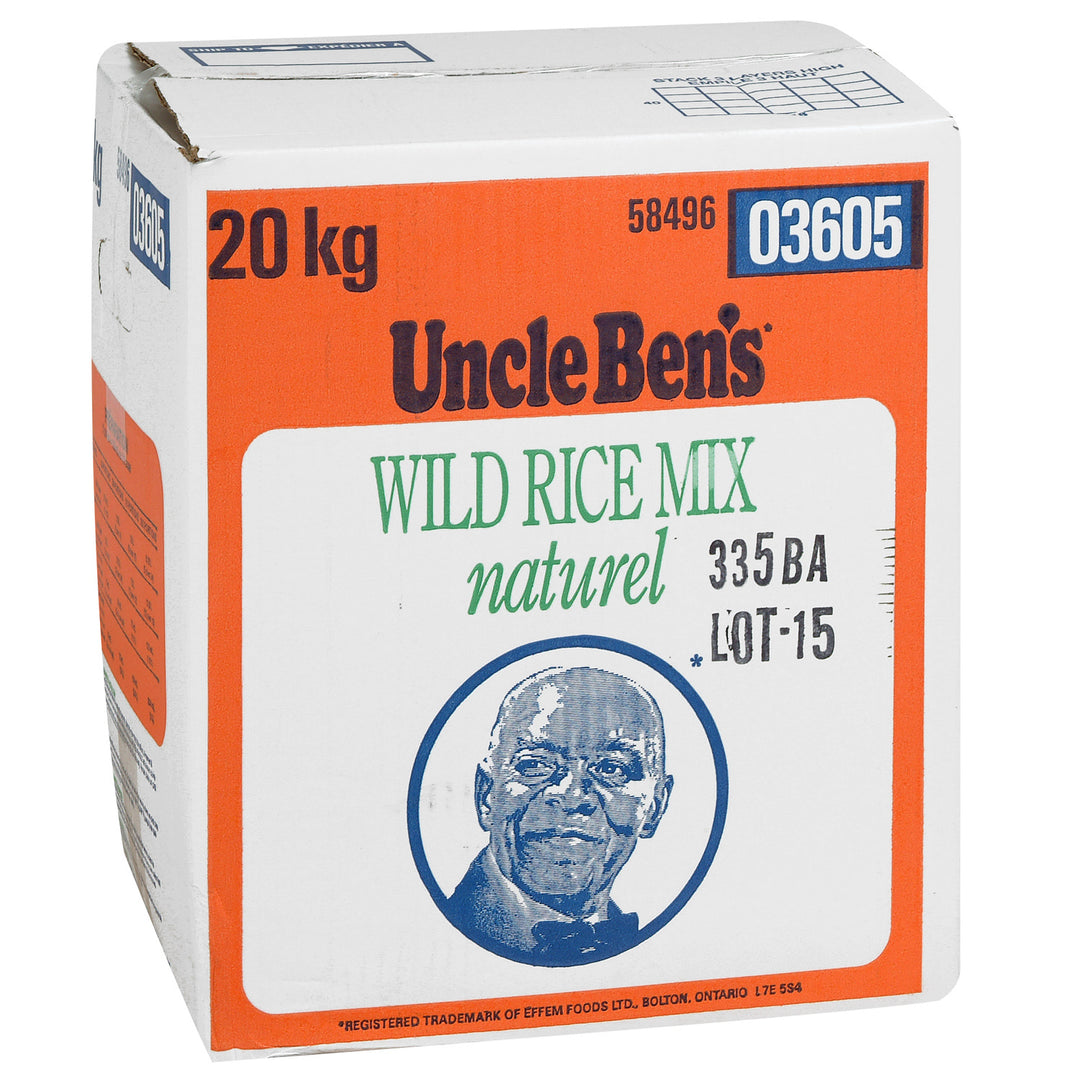 Rice Wild Mix Natural - 1 x 20 kg - Uncle Bens - Restaurant and Foodservice Ingredients - Canadian Distribution