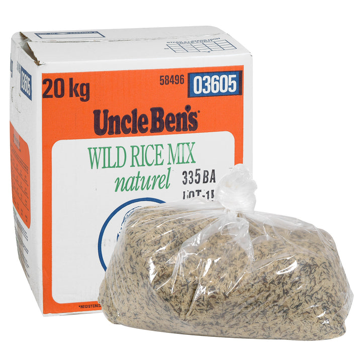 Rice Wild Mix Natural - 1 x 20 kg - Uncle Bens - Restaurant and Foodservice Ingredients - Canadian Distribution