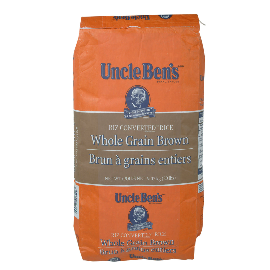 Rice Brown Whole Grain - 1 x 9.07 kg - Uncle Bens - Restaurant and Foodservice Ingredients - Canadian Distribution