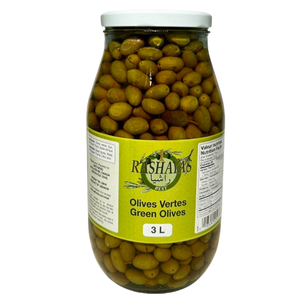 RASHAYAS - GREEN OLIVES 4x3 LT