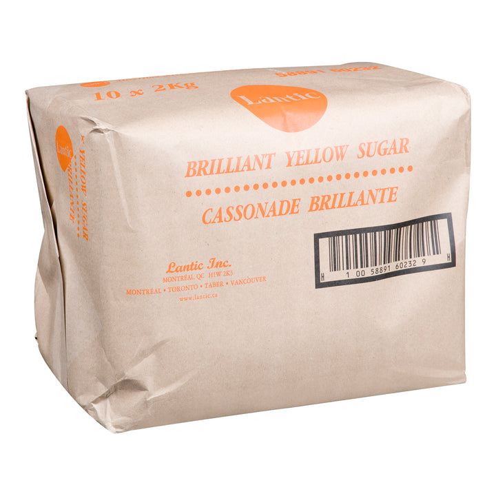 Sugar Brown Yellow Brilliant - 10 x 2 kg - Lantic Sugar Lt - Restaurant and Foodservice Ingredients - Canadian Distribution