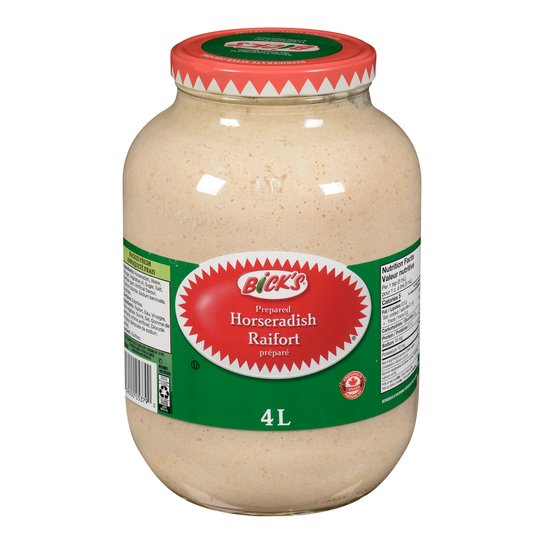 Sauce Horseradish - 2 x 4 L - Bicks Pickles - Restaurant and Foodservice Ingredients - Canadian Distribution