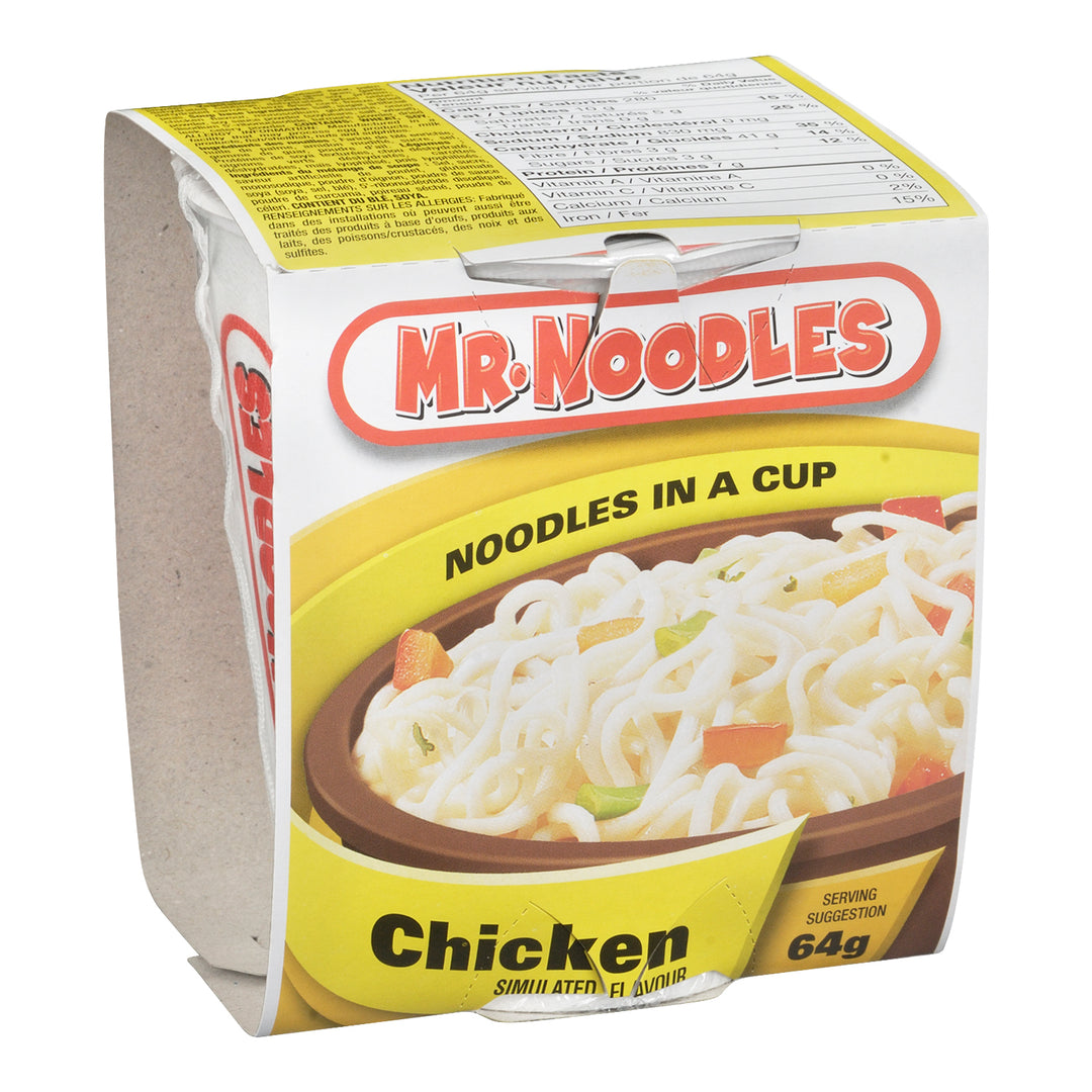 Soup Chicken Noodle Mix Mr. Noodles - 12 x 64 g - Mr Noodles - Restaurant and Foodservice Ingredients - Canadian Distribution