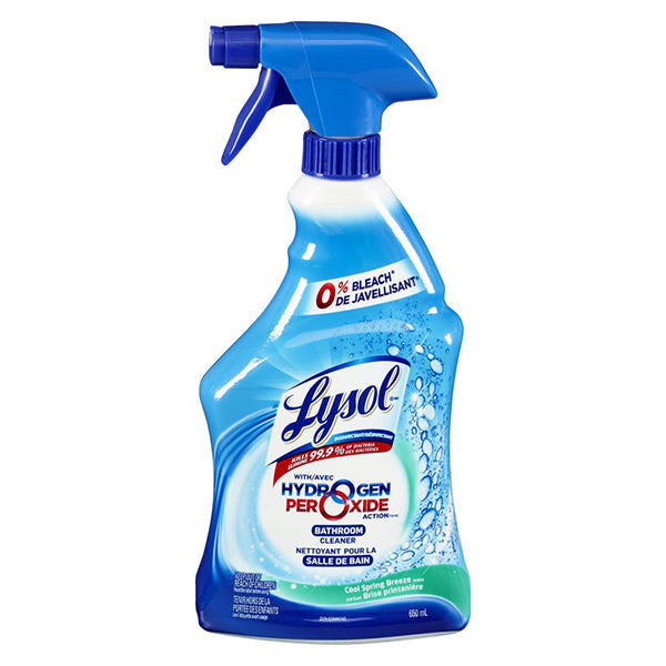 Lysol - Bathroom Cleaner W/ Hydrogen Peroxide 12X650 Ml - Canadian Distribution