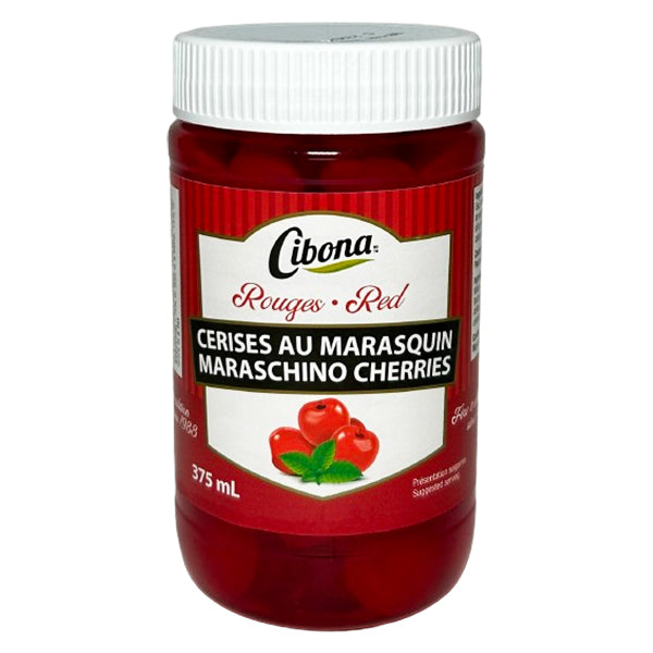 CIBONA - RED MARASCHINO CHERRIES 12x375 ML