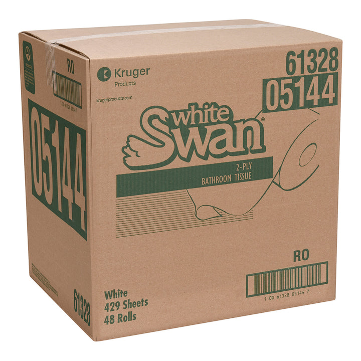 Tissue Toilet 2 Ply White Individually Wrapped - 48 x 418 count - White Swan - Packaging and Accessories - Restaurant Supplies and Equipment - Canadian Distribution