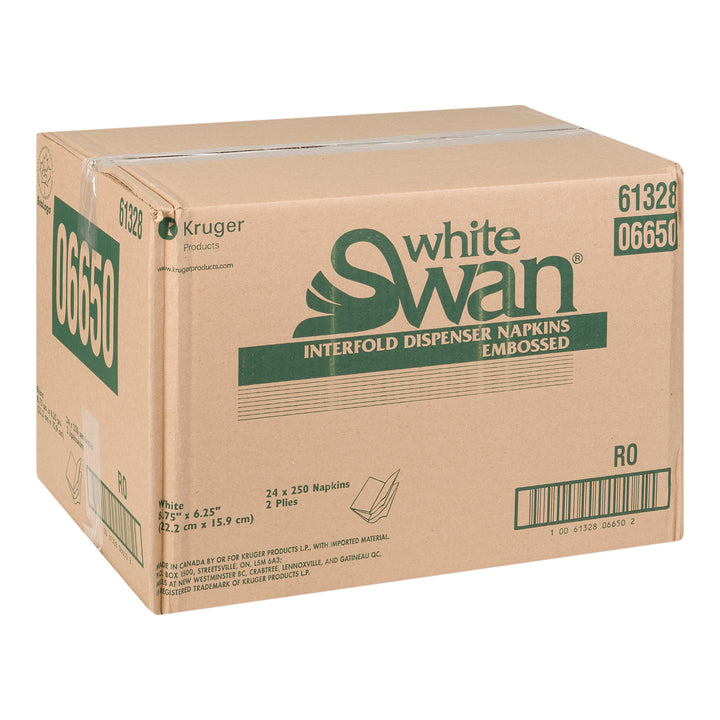 Napkin Dispenser 2 Ply Interfold - 24 x 250 count - White Swan - Packaging and Accessories - Restaurant Supplies and Equipment - Canadian Distribution