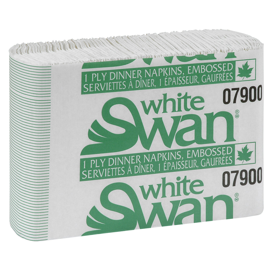 Napkin Paper Dinner White 1 Ply - 12 x 250 count - White Swan - Packaging and Accessories - Restaurant Supplies and Equipment - Canadian Distribution