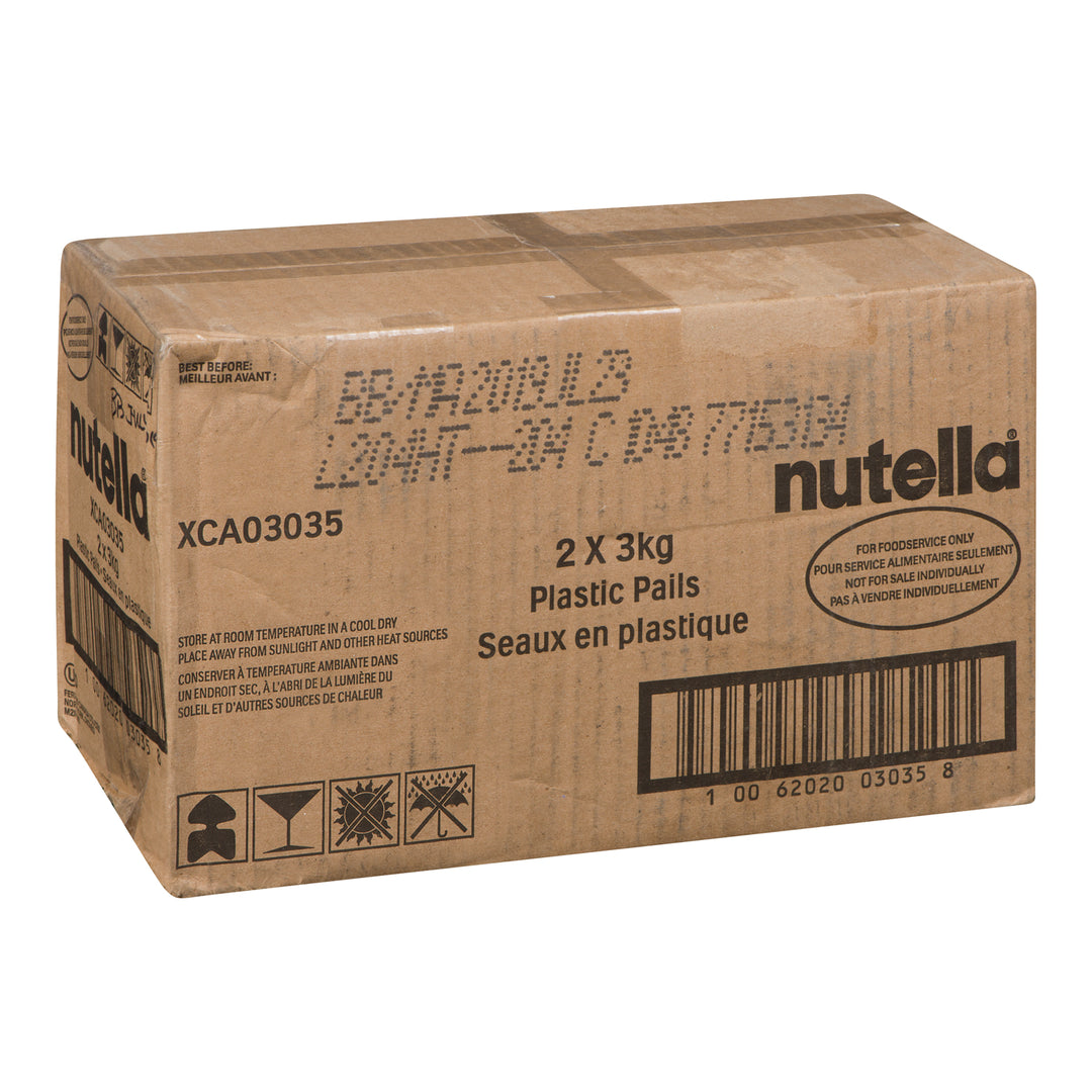 Spread Hazelnut & Chocolate Nutella - 2 x 3 kg - Nutella - Restaurant and Foodservice Ingredients - Canadian Distribution