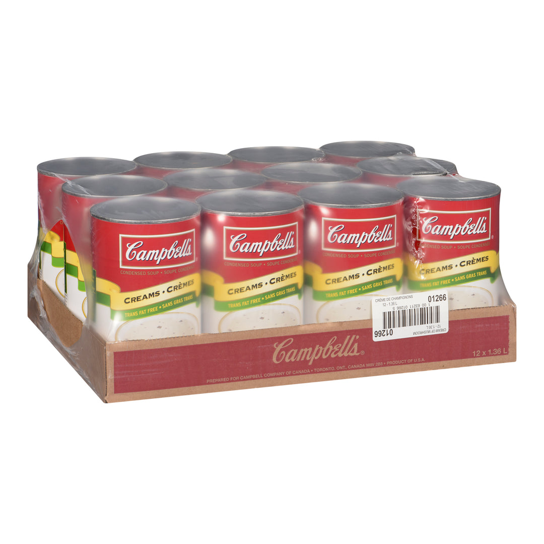 Soup Cream Of Mushroom - 12 x 1.36 L - Campbell's Soup - Restaurant and Foodservice Ingredients - Canadian Distribution