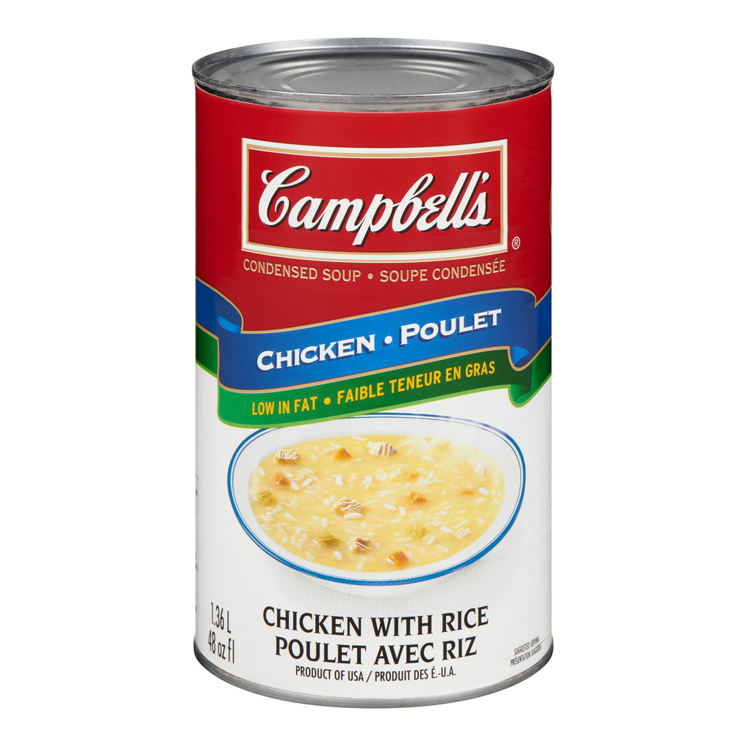 Soup Chicken With Rice Condensed - 12 x 48 oz - Campbell's Soup - Restaurant and Foodservice Ingredients - Canadian Distribution