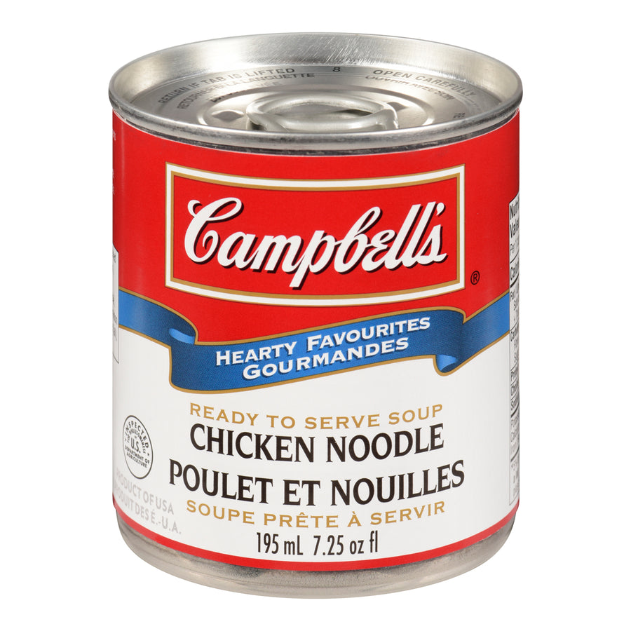 Soup Chicken Noodle Ez Open - 24 x 195 mL - Campbell's Soup - Restaurant and Foodservice Ingredients - Canadian Distribution