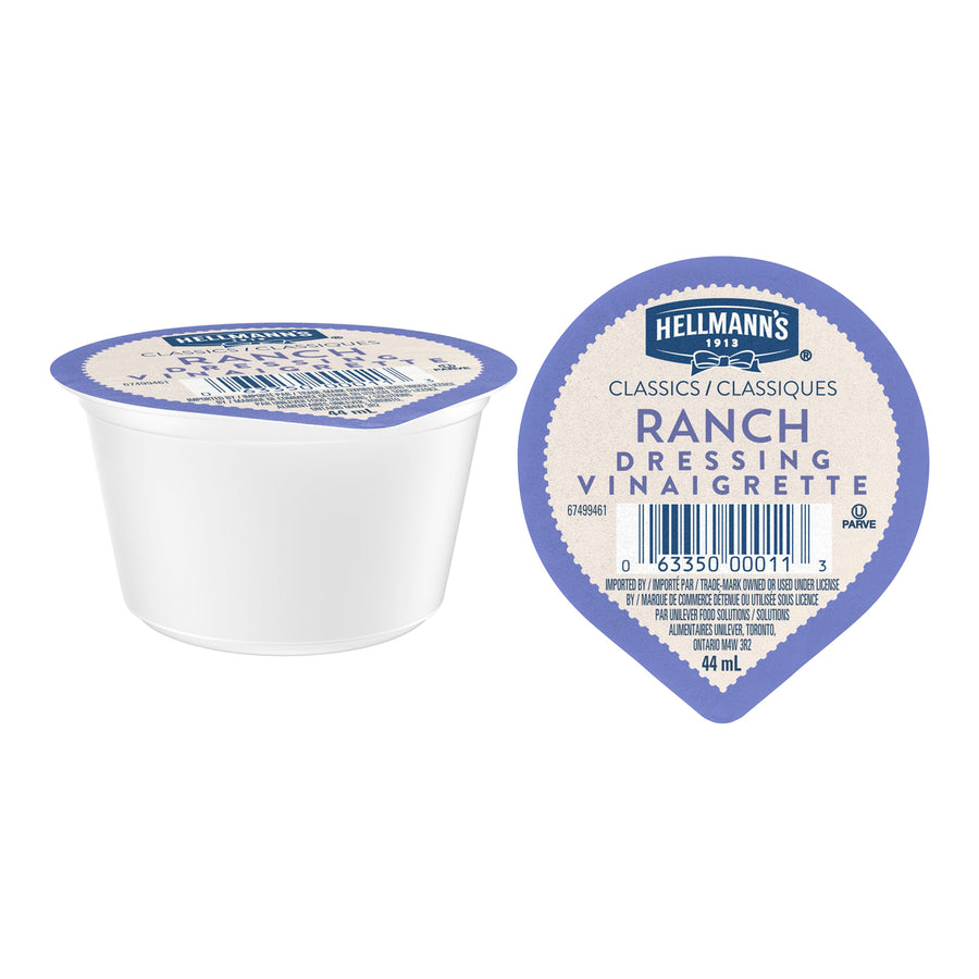 Dip Ranch Cup Gluten-Free - 1 x 108 count - Hellmans - Restaurant and Foodservice Ingredients - Canadian Distribution