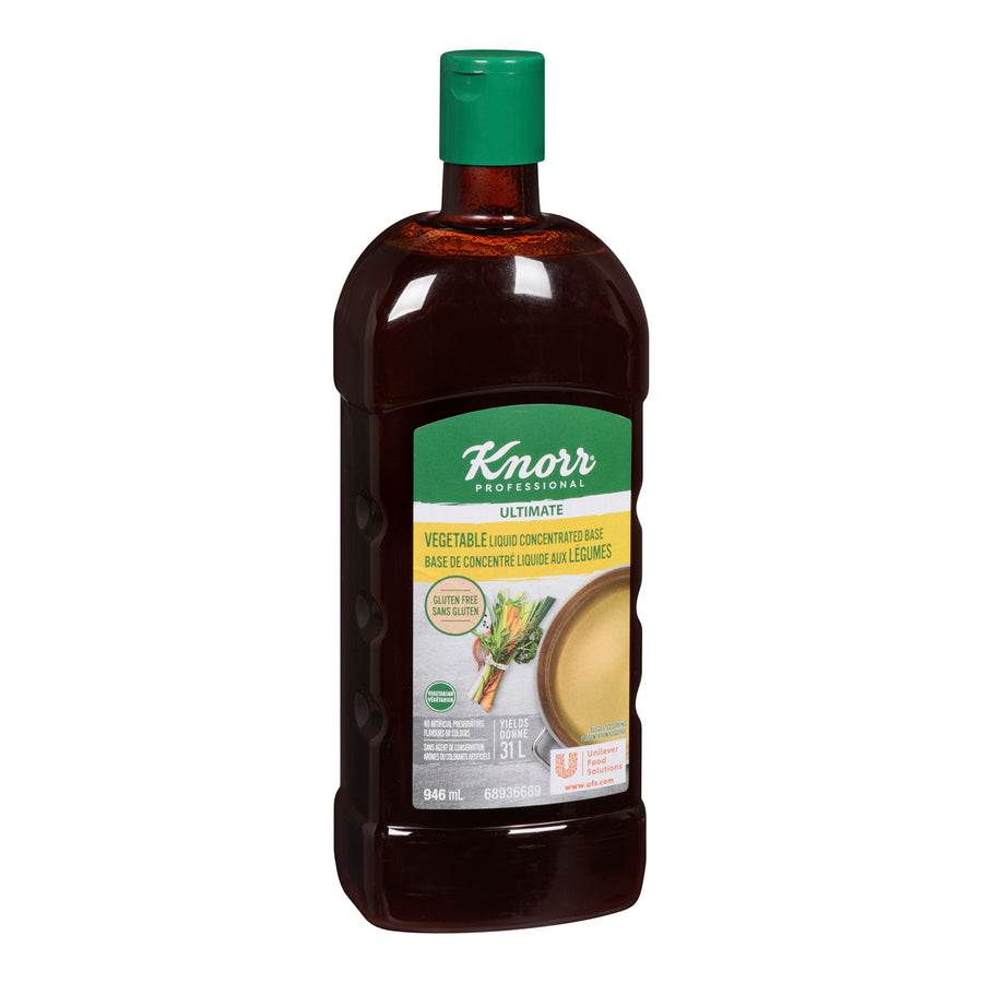 Base Vegetable Liquid Concentrate Professional Gluten-Free - 4 x 946 mL - Knorr Swiss - Restaurant and Foodservice Ingredients - Canadian Distribution