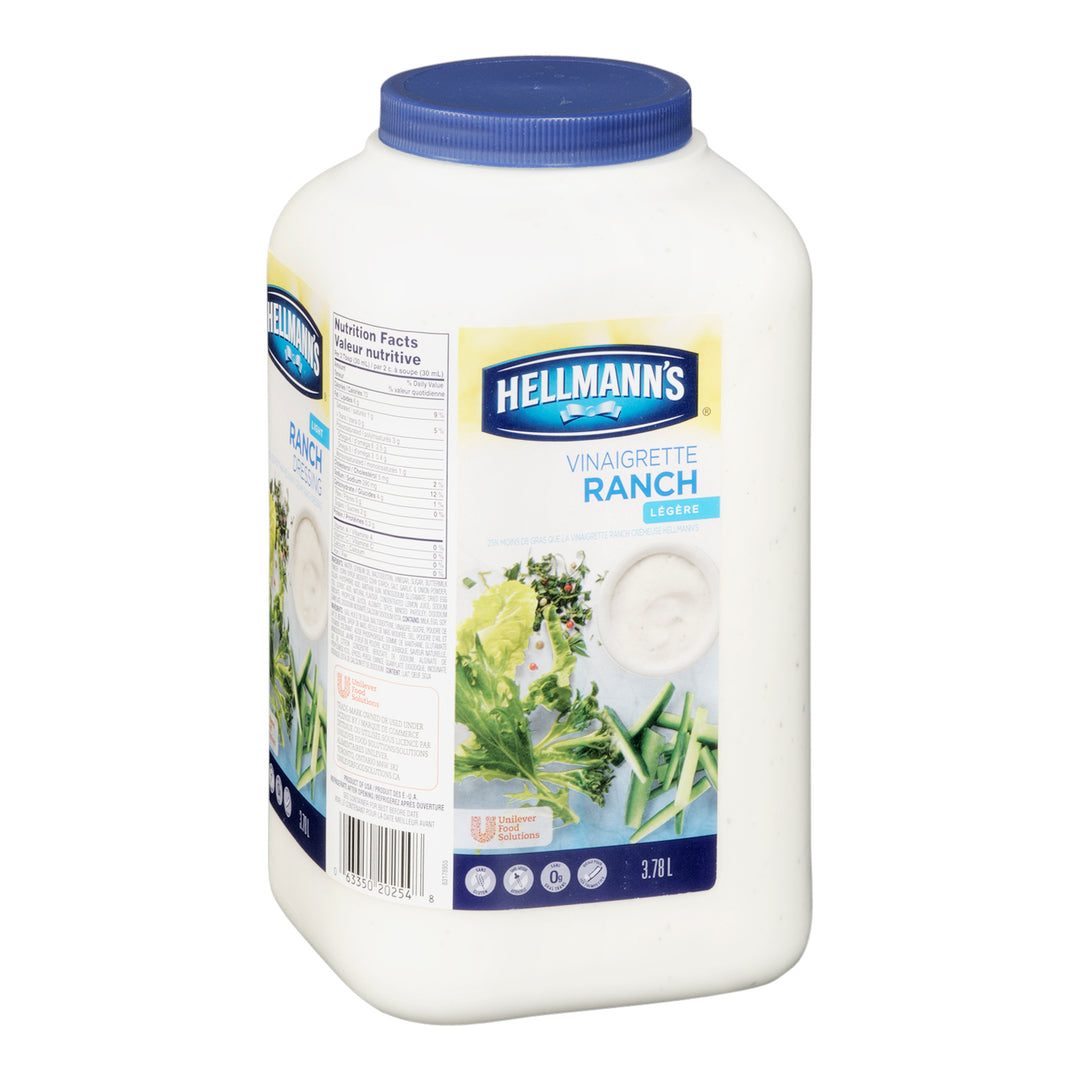 Dressing Ranch Light Gluten-Free - 2 x 3.78 L - Hellmans - Restaurant and Foodservice Ingredients - Canadian Distribution