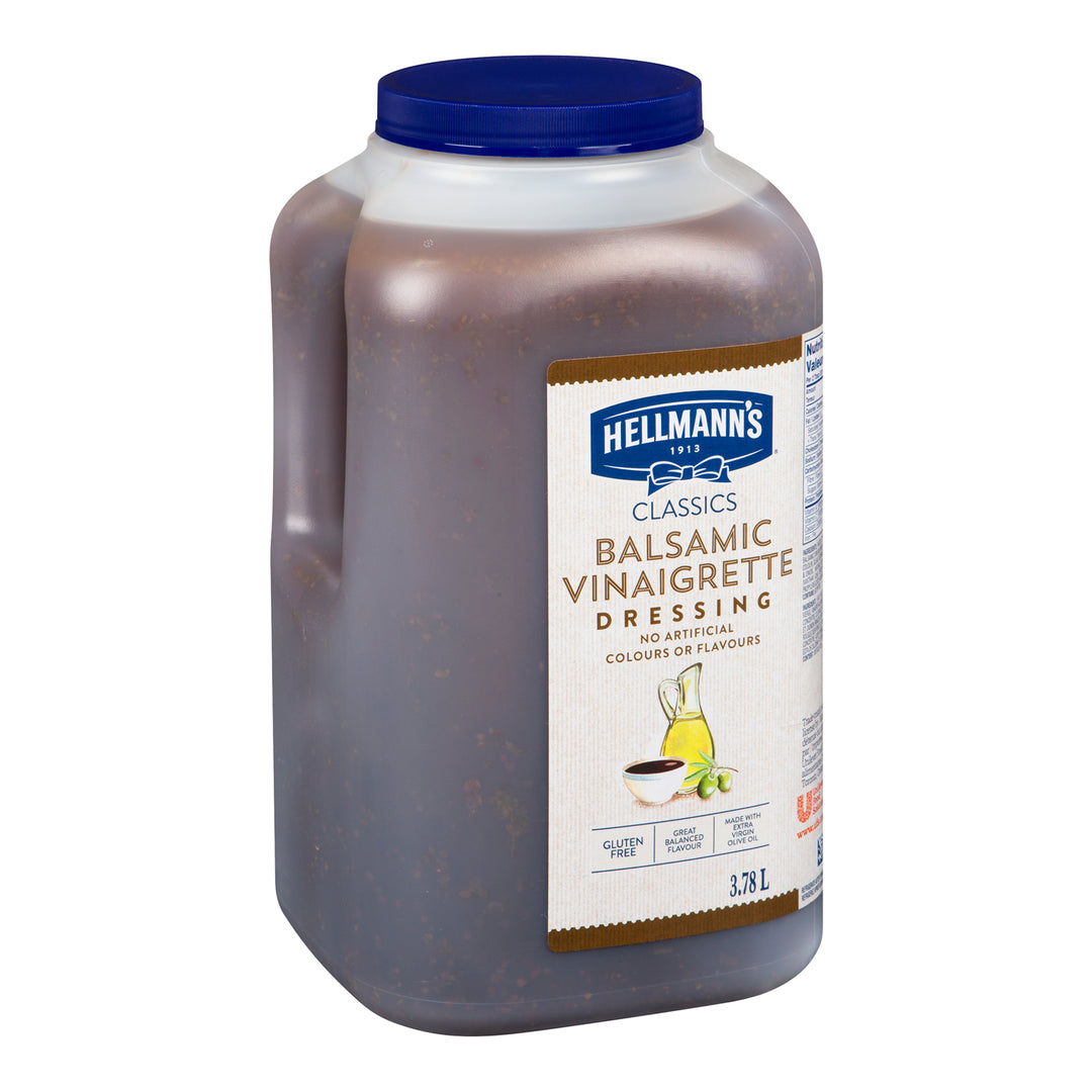 Dressing Balsamic Vinaigrette Gluten-Free - 2 x 3.78 L - Hellmans - Restaurant and Foodservice Ingredients - Canadian Distribution