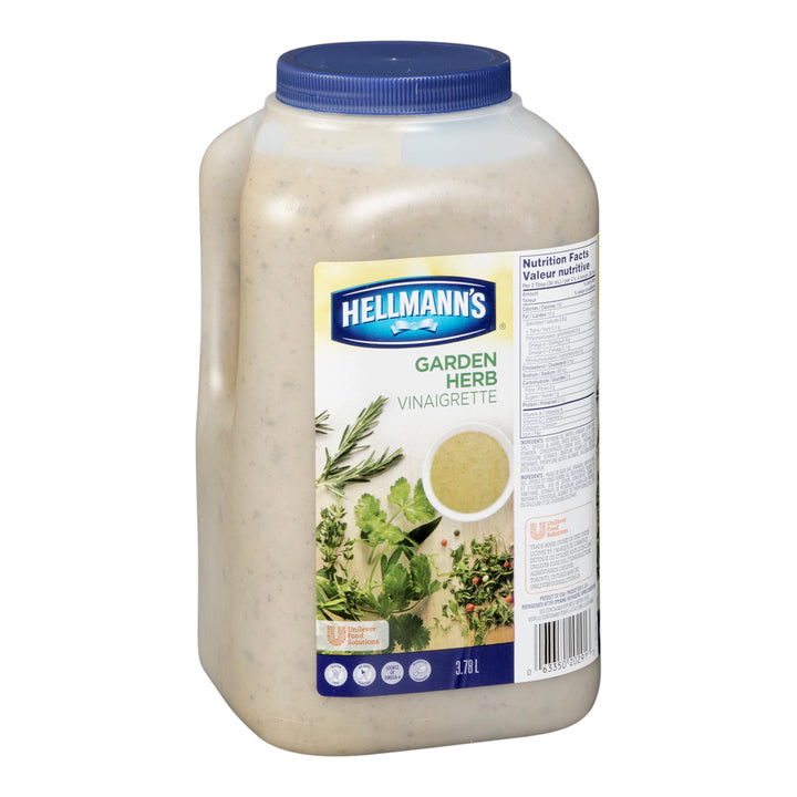 Dressing Garden Herb Vinaigrette Gluten-Free - 2 x 3.78 L - Hellmans - Restaurant and Foodservice Ingredients - Canadian Distribution