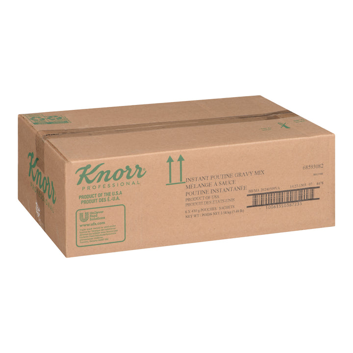 Poutine à la sauce instantanée sans gluten - 6 x 430 g - Knorr Swiss - Ingrédients pour restaurants et services de restauration - Distribution canadienne
