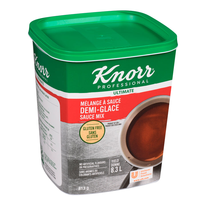 Sauce Demi Glace Knorr Gluten-Free - 6 x 813 g (Case = 1 x 813 g) - Knorr Swiss - Restaurant and Foodservice Ingredients - Canadian Distribution