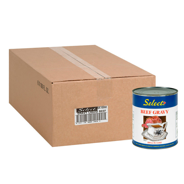 Sauce au jus de bœuf prête à servir - 6 x 100 oz - Select Food Pro - Ingrédients pour restaurants et services de restauration - Distribution canadienne