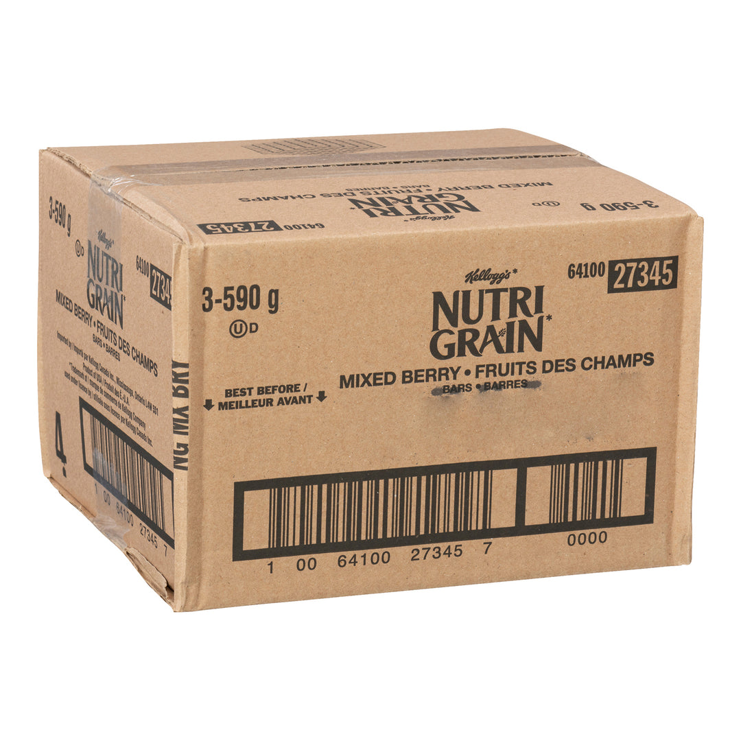 Snack Bar Nutrigrain Mixed Berry - 48 x 37 g - Kellogg's - Restaurant and Foodservice Ingredients - Canadian Distribution