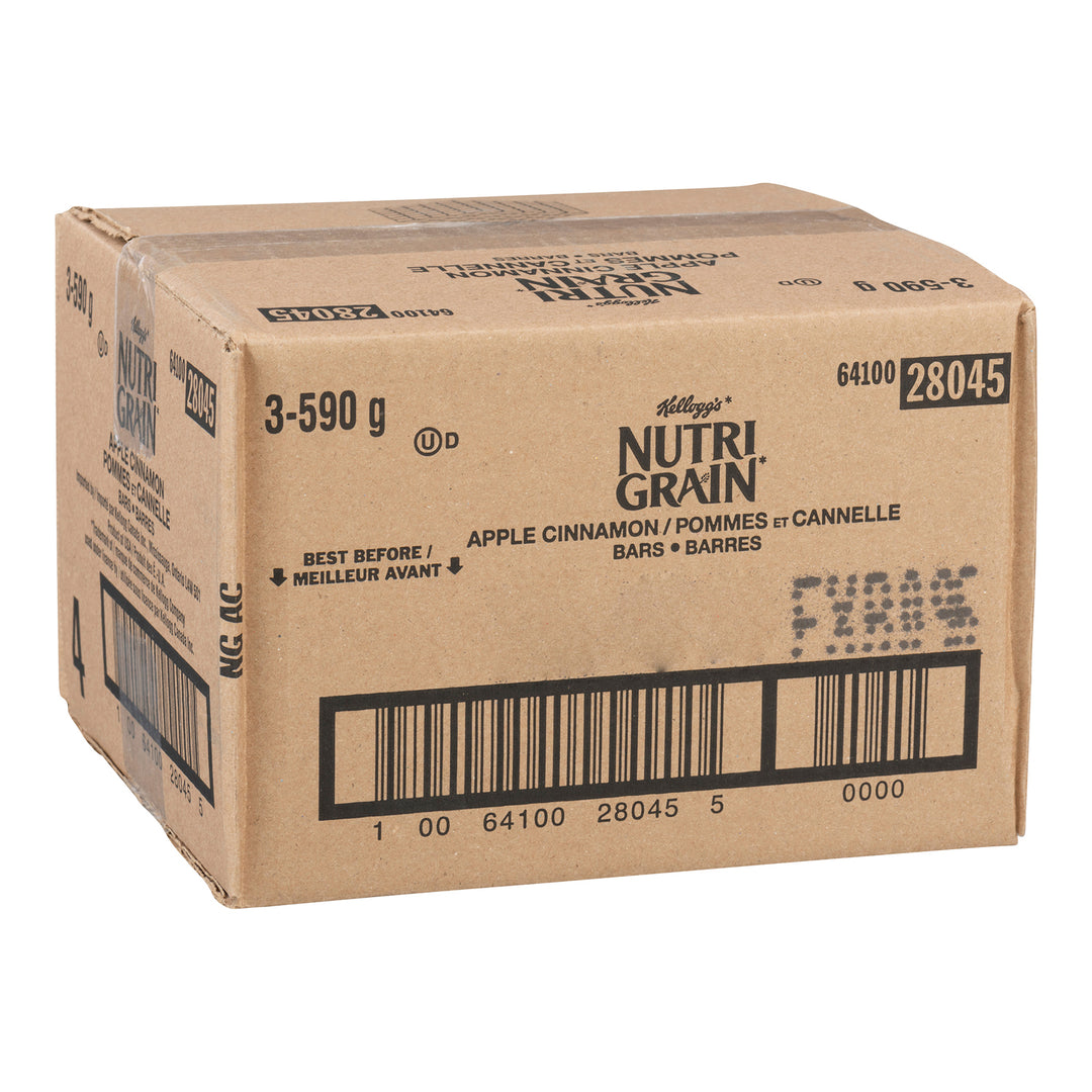 Snack Bar Nutrigrain Apple Cinnamon - 48 x 37 g - Kellogg's - Restaurant and Foodservice Ingredients - Canadian Distribution