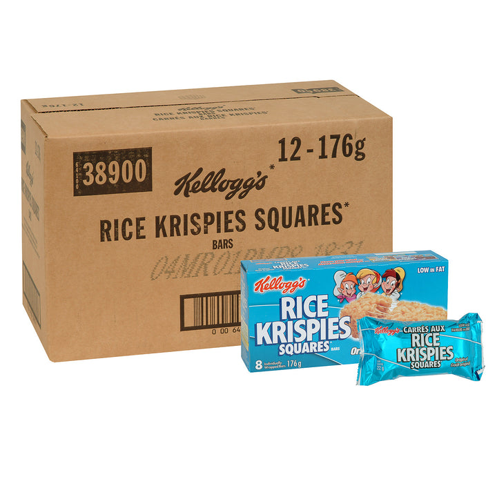 Snack Rice Krispies Bar Square - 12 x 176 g - Kellogg's - Restaurant and Foodservice Ingredients - Canadian Distribution