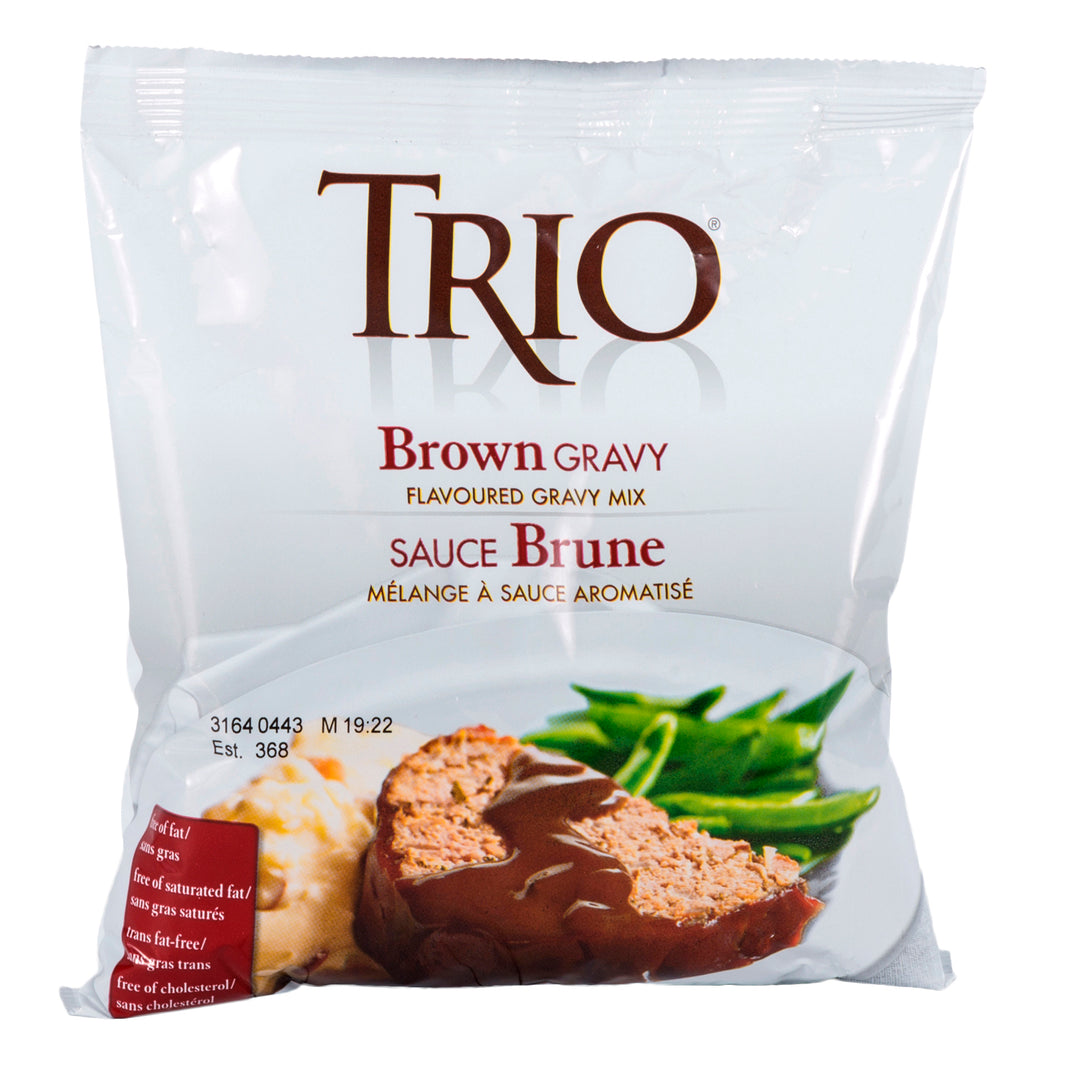 Mix Gravy Brown - 8 x 467 g - Trio - Restaurant and Foodservice Ingredients - Canadian Distribution