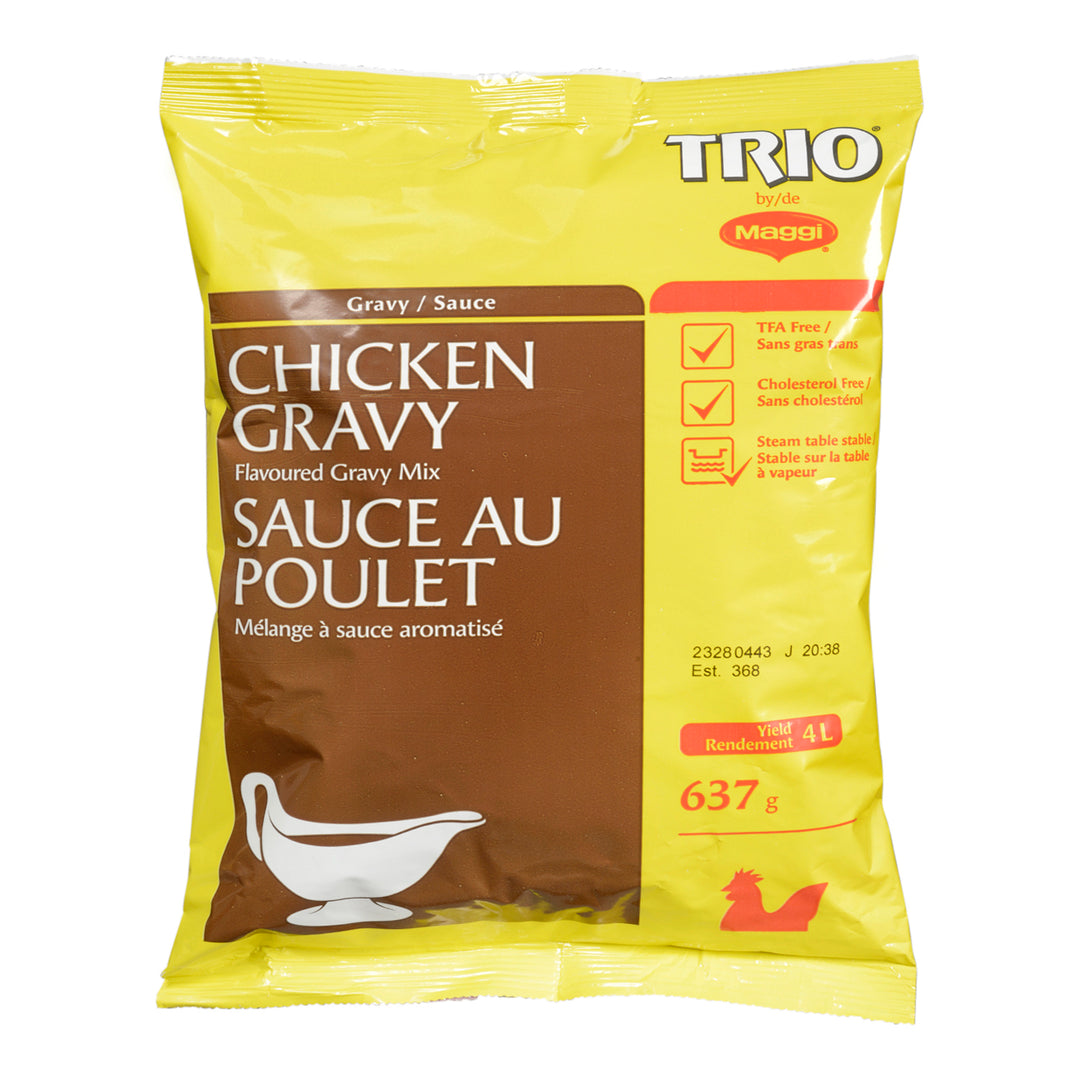 Mix Gravy Chicken - 8 x 637 g - Trio - Restaurant and Foodservice Ingredients - Canadian Distribution