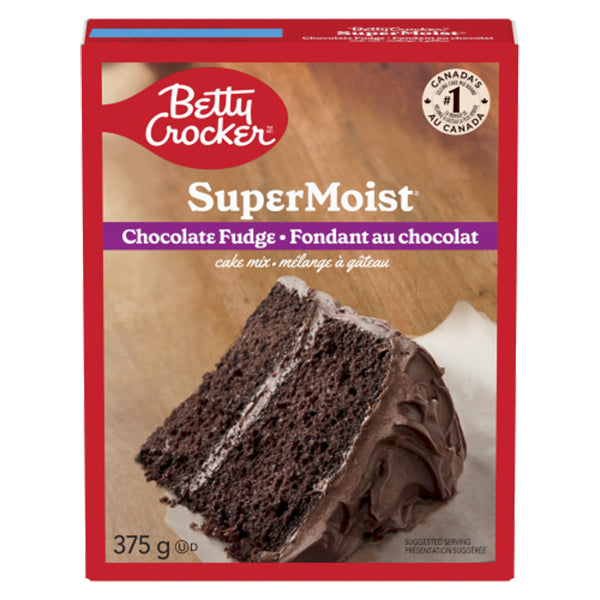 BETTY CROCKER - SUPER MOIST CHOCOLATE FUDGE CAKE MIX 12x375 GR