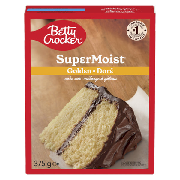 BETTY CROCKER - SUPER MOIST GOLDEN CAKE MIX 12x375 GR