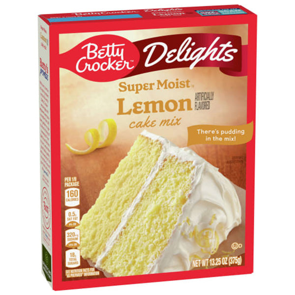 BETTY CROCKER - SUPER MOIST LEMON CAKE MIX 12x375 GR