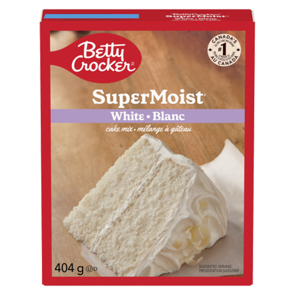 BETTY CROCKER - SUPER MOIST WHITE CAKE MIX 12x404 GR