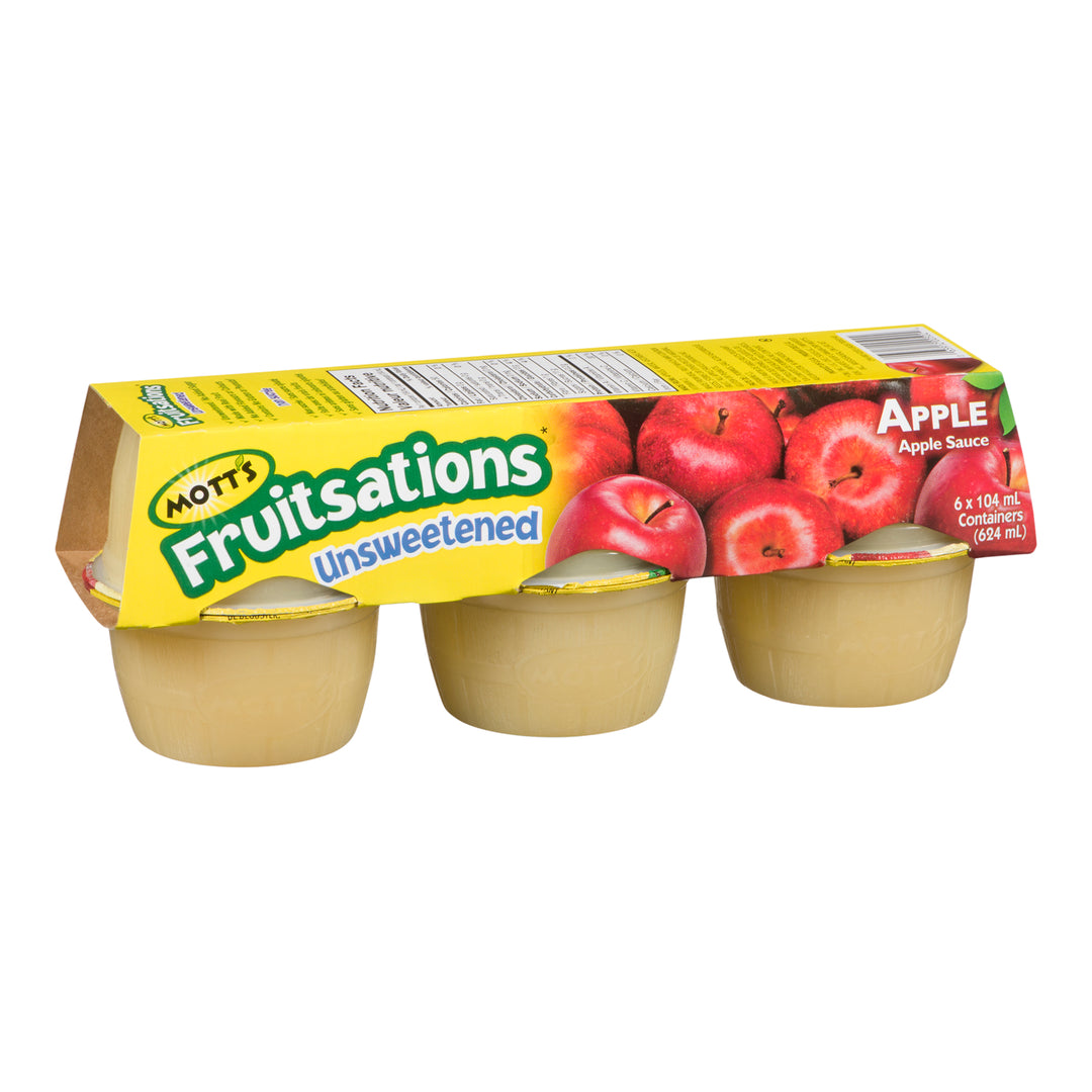 Applesauce Unsweetened - 72 x 104 mL - Fruitsations - Restaurant and Foodservice Ingredients - Canadian Distribution