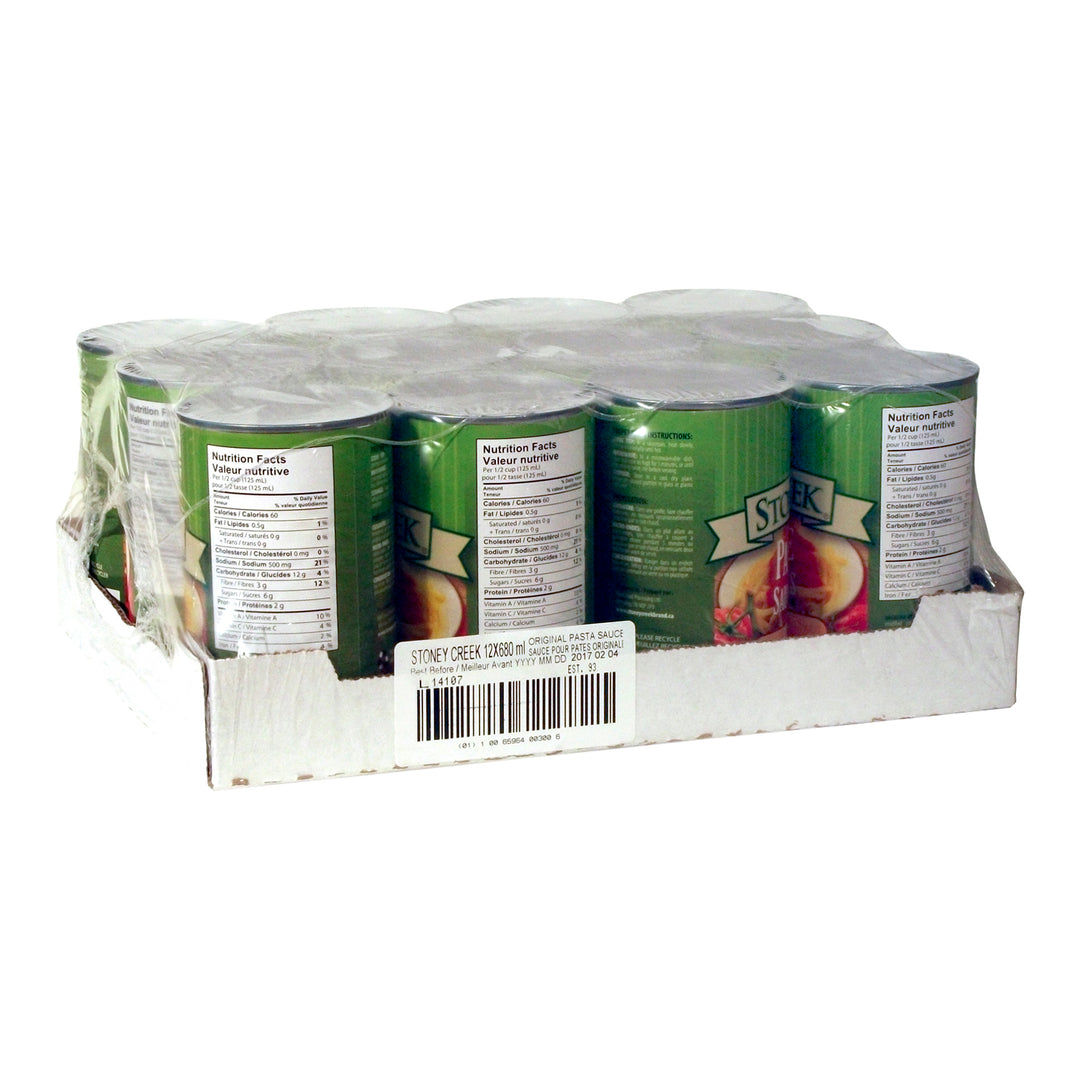 Sauce Pasta - 12 x 680 mL - Stoney Creek - Restaurant and Foodservice Ingredients - Canadian Distribution