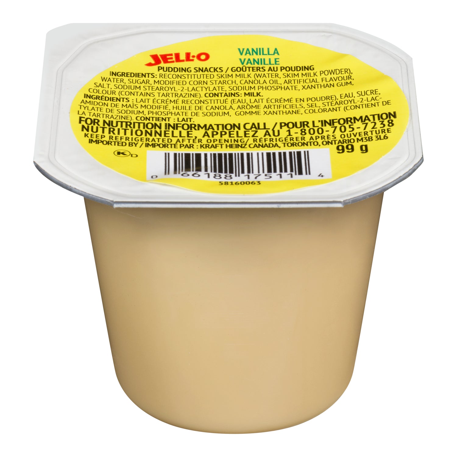 Pudding Vanilla Cup - 24 x 99 g - Kraft - Baking Mixes and