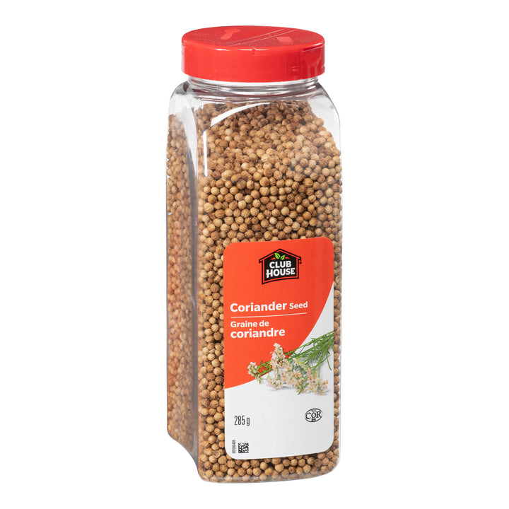 Spice Coriander Seed Whole - 12 x 285 g (Case = 1 x 285 g) - Clubhouse - Restaurant and Foodservice Ingredients - Canadian Distribution