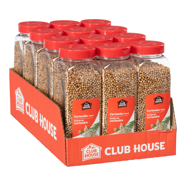 Case of Spice Coriander Seed Whole - 12 x 285 g (Case = 1 x 285 g) - Clubhouse - Restaurant and Foodservice Ingredients - Canadian Distribution