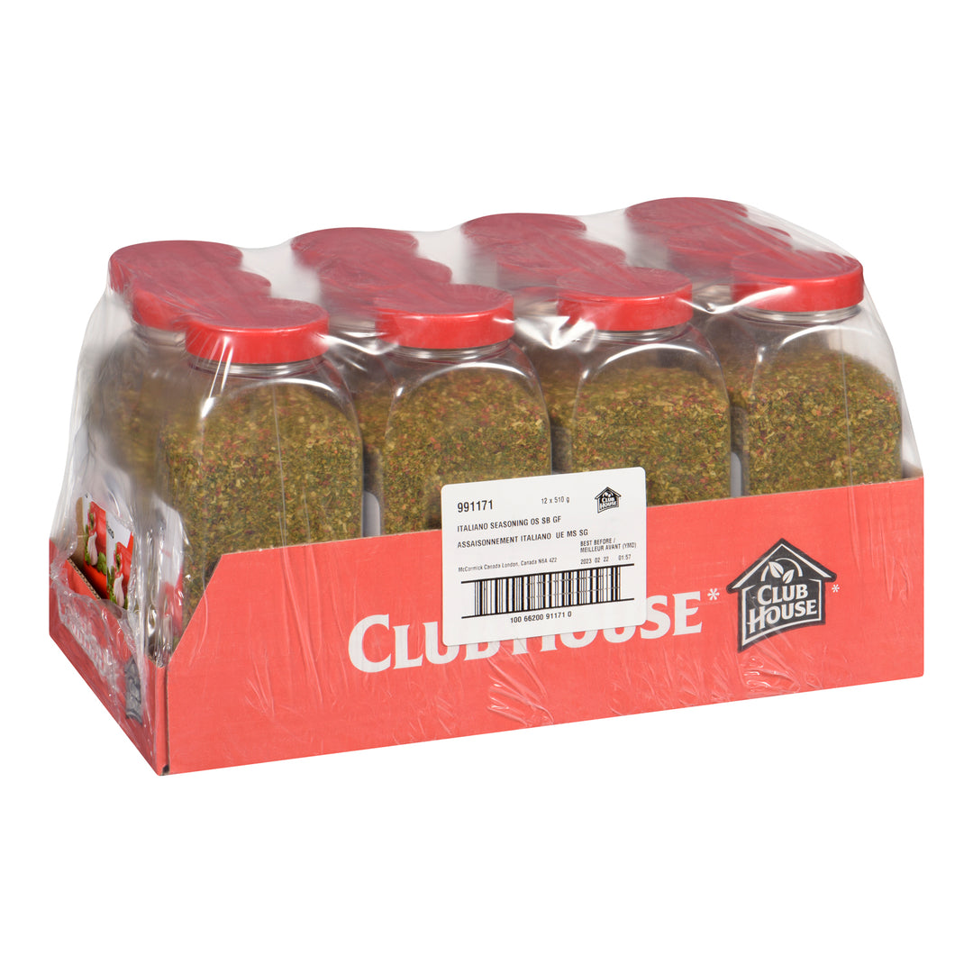 Case of Seasoning Italian - 12 x 510 g (Case = 1 x 510 g) - Clubhouse - Restaurant and Foodservice Ingredients - Canadian Distribution