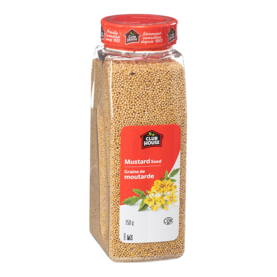 Spice Mustard Seeds - 12 x 750 g (Case = 1 x 750 g) - Clubhouse - Restaurant and Foodservice Ingredients - Canadian Distribution