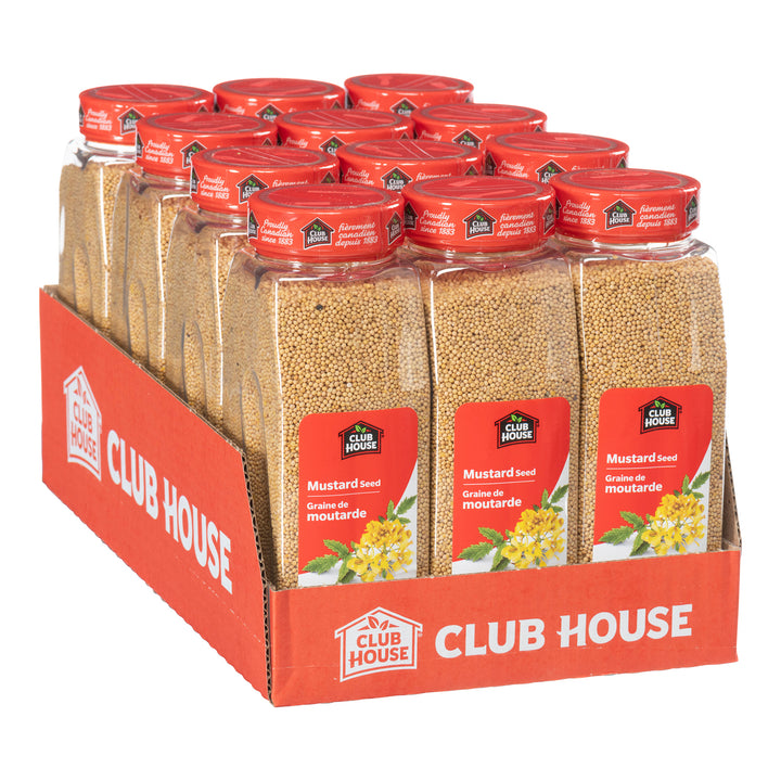 Case of Spice Mustard Seeds - 12 x 750 g (Case = 1 x 750 g) - Clubhouse - Restaurant and Foodservice Ingredients - Canadian Distribution