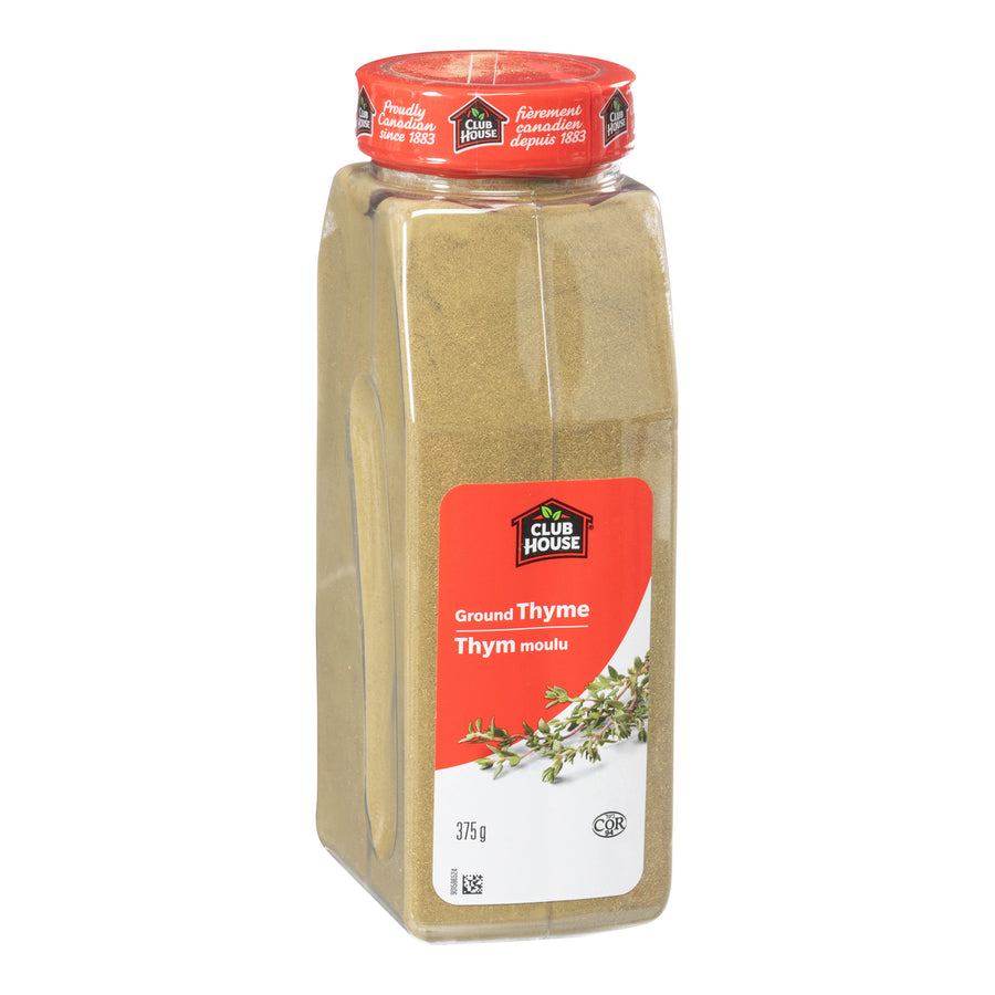 Spice Thyme Ground - 12 x 375 g (Case = 1 x 375 g) - Clubhouse - Restaurant and Foodservice Ingredients - Canadian Distribution