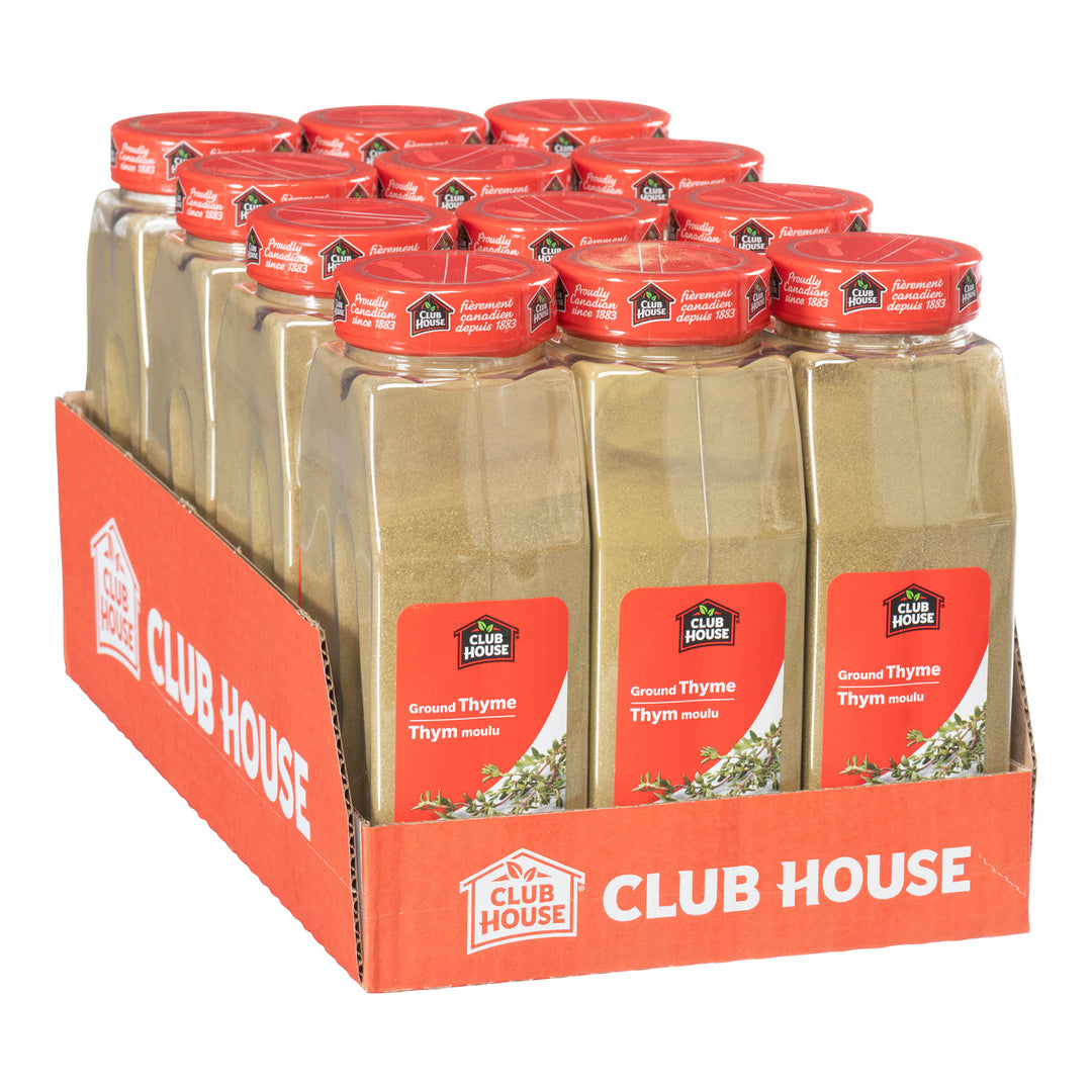 Case of Spice Thyme Ground - 12 x 375 g (Case = 1 x 375 g) - Clubhouse - Restaurant and Foodservice Ingredients - Canadian Distribution