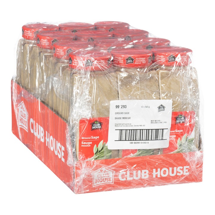 Spice Sage Ground - 12 x 340 g (Case = 1 x 340 g) - Clubhouse - Restaurant and Foodservice Ingredients - Canadian Distribution