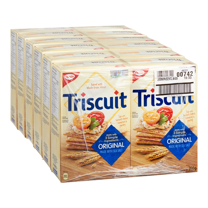 Cracker Triscuit Original 200 g. - 12 x 200 g - Christie - Restaurant and Foodservice Ingredients - Canadian Distribution